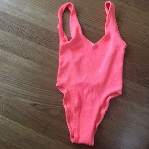 One piece bathing suit